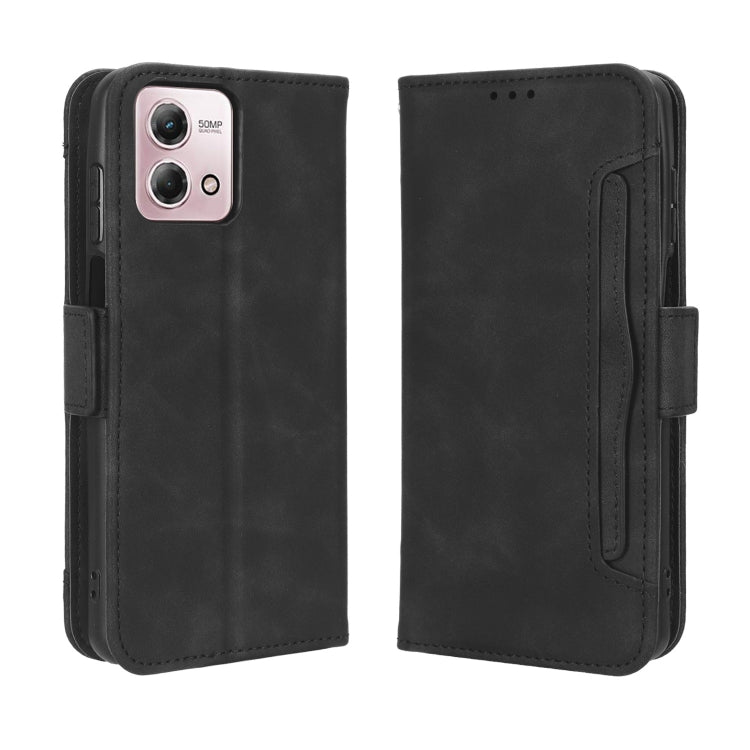 For Motorola Moto G Stylus 5G 2023 Skin Feel Calf Texture Card Slots Leather Phone Case(Black) by buy2fix