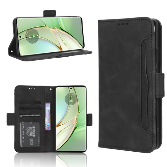 For Motorola Edge 40 Skin Feel Calf Texture Card Slots Leather Phone Case(Black) by buy2fix
