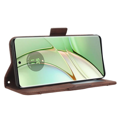 For Motorola Edge 40 Skin Feel Calf Texture Card Slots Leather Phone Case(Brown) by buy2fix