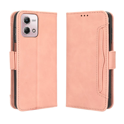 For Motorola Moto G Stylus 4G 2023 Skin Feel Calf Texture Card Slots Leather Phone Case(Pink) by buy2fix