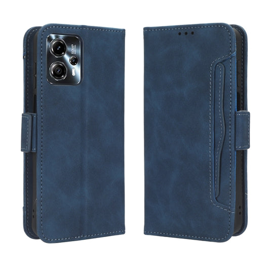 For Motorola Moto G53 / G13 Skin Feel Calf Texture Card Slots Leather Phone Case(Blue) by buy2fix
