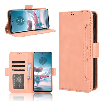 For Motorola Edge 40 Neo 5G Skin Feel Calf Texture Card Slots Leather Phone Case(Pink) by buy2fix