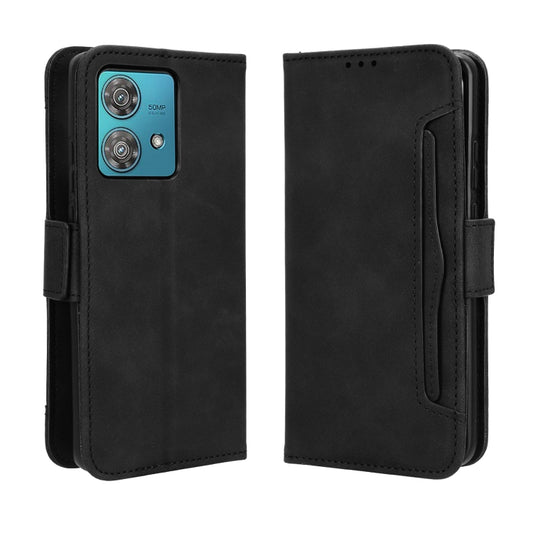 For Motorola Edge 40 Neo 5G Skin Feel Calf Texture Card Slots Leather Phone Case(Black) by buy2fix
