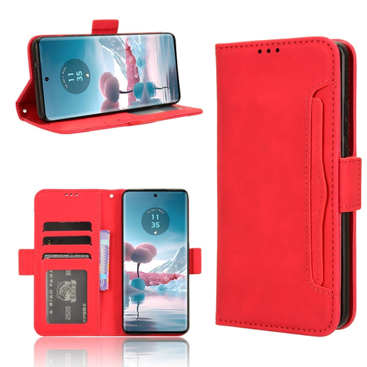 For Motorola Edge 40 Neo 5G Skin Feel Calf Texture Card Slots Leather Phone Case(Red) by buy2fix