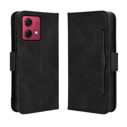 For Motorola Moto G84 5G Skin Feel Calf Texture Card Slots Leather Phone Case(Black) by buy2fix