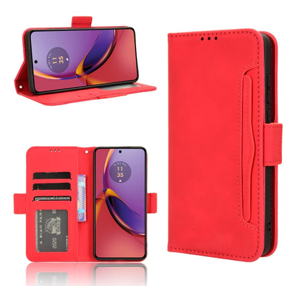 For Motorola Moto G84 5G Skin Feel Calf Texture Card Slots Leather Phone Case(Red) by buy2fix