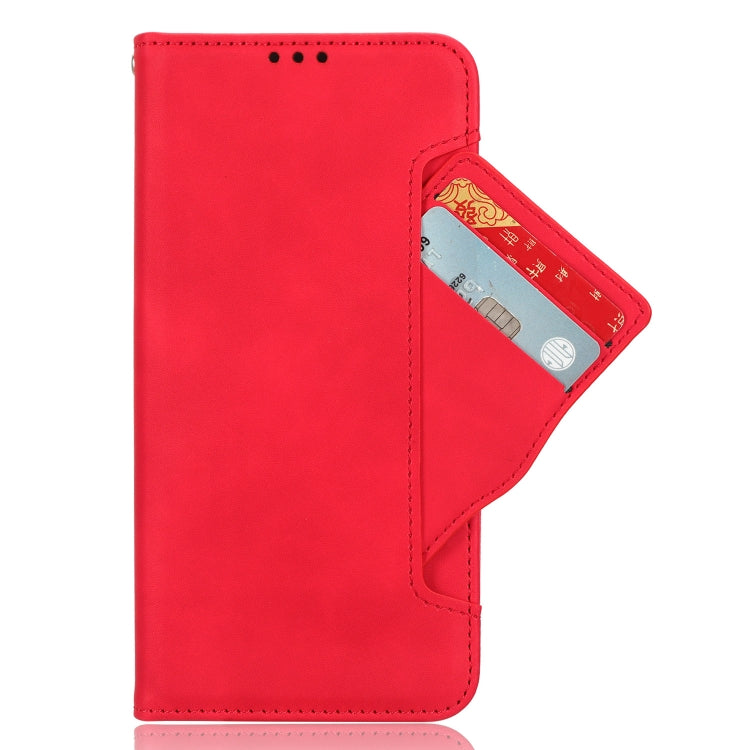 For Motorola Moto G84 5G Skin Feel Calf Texture Card Slots Leather Phone Case(Red) by buy2fix