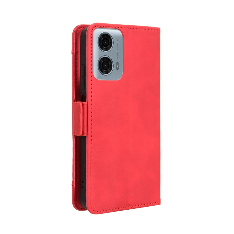 For Motorola Moto G Power 5G 2024 Skin Feel Calf Texture Card Slots Leather Phone Case(Red) by buy2fix