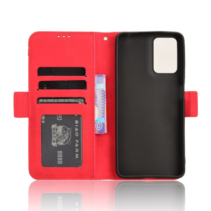 For Motorola Moto G04 / G24 Skin Feel Calf Texture Card Slots Leather Phone Case(Red) by buy2fix
