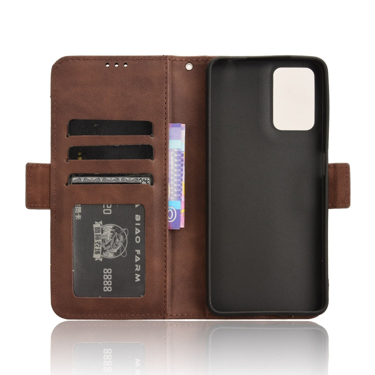 For Motorola Moto G04 / G24 Skin Feel Calf Texture Card Slots Leather Phone Case(Brown) by buy2fix