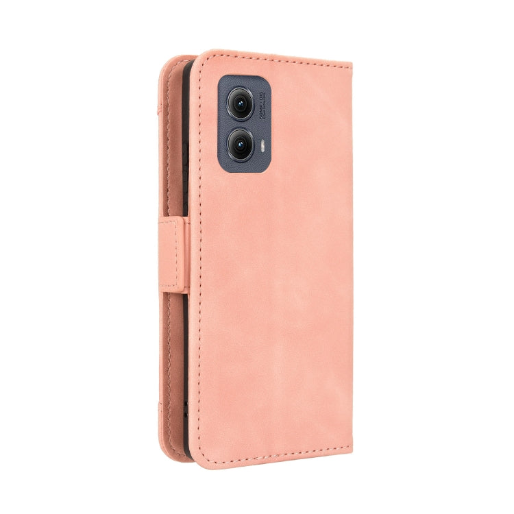 For Motorola Edge 2024 5G Skin Feel Calf Texture Card Slots Leather Phone Case(Pink) by buy2fix