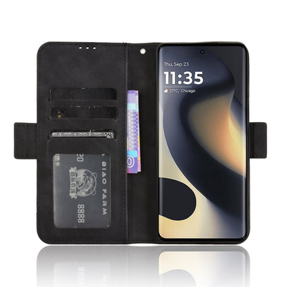 For Motorola Edge 2024 5G Skin Feel Calf Texture Card Slots Leather Phone Case(Black) by buy2fix