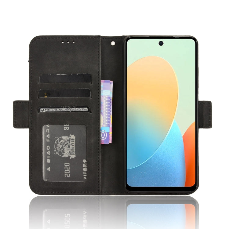 For Tecno Spark Go 2024 / Spark 20C Skin Feel Calf Texture Card Slots Leather Phone Case(Black) by buy2fix