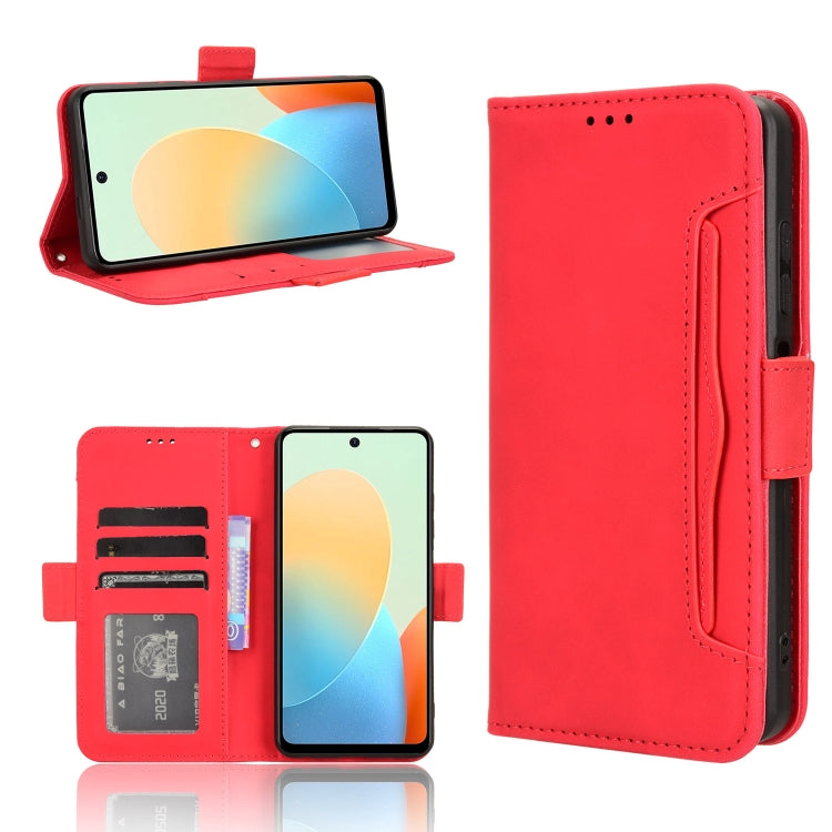 For Tecno Spark Go 2024 / Spark 20C Skin Feel Calf Texture Card Slots Leather Phone Case(Red) by buy2fix