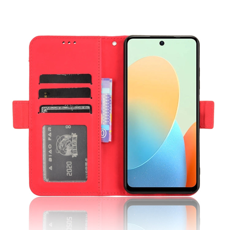 For Tecno Spark Go 2024 / Spark 20C Skin Feel Calf Texture Card Slots Leather Phone Case(Red) by buy2fix