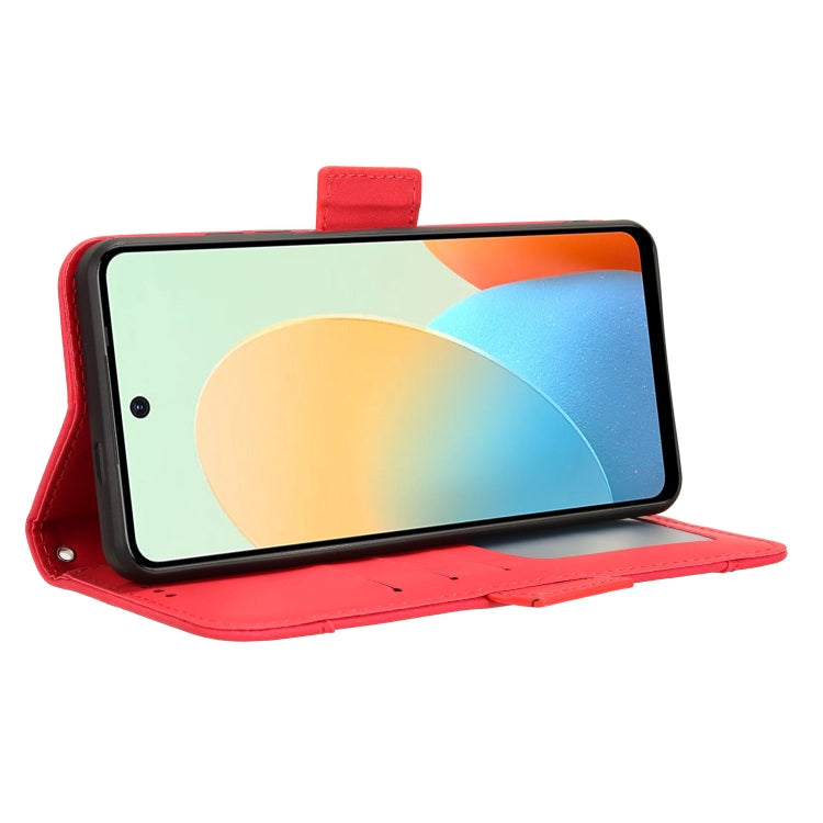 For Tecno Spark Go 2024 / Spark 20C Skin Feel Calf Texture Card Slots Leather Phone Case(Red) by buy2fix