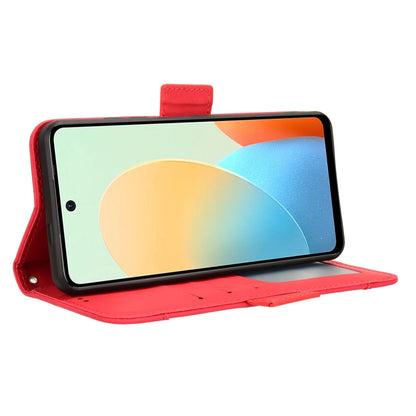 For Tecno Spark Go 2024 / Spark 20C Skin Feel Calf Texture Card Slots Leather Phone Case(Red) by buy2fix