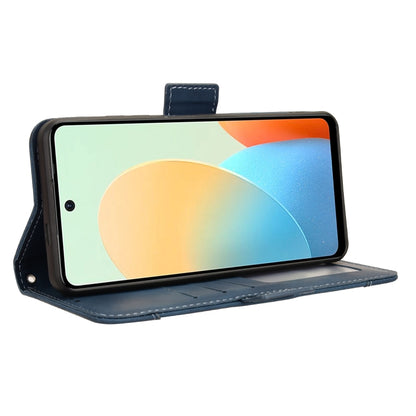 For Tecno Spark Go 2024 / Spark 20C Skin Feel Calf Texture Card Slots Leather Phone Case(Blue) by buy2fix