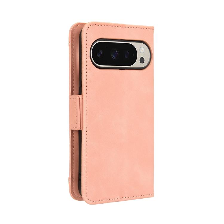 For Google Pixel 10 Pro XL Skin Feel Calf Texture Card Slots Leather Phone Case(Pink) - Google Cases by buy2fix | Online Shopping UK | buy2fix
