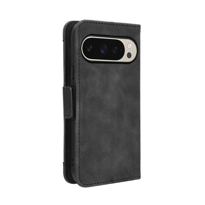 For Google Pixel 10 Pro XL Skin Feel Calf Texture Card Slots Leather Phone Case(Black) - Google Cases by buy2fix | Online Shopping UK | buy2fix