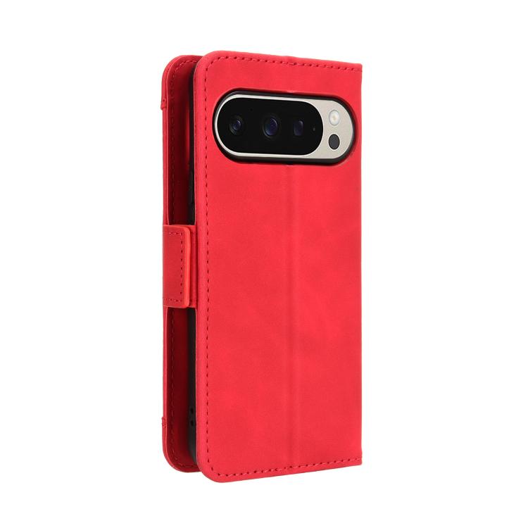For Google Pixel 10 Pro XL Skin Feel Calf Texture Card Slots Leather Phone Case(Red) - Google Cases by buy2fix | Online Shopping UK | buy2fix