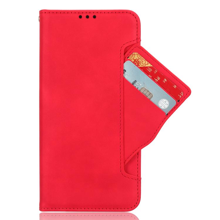 For Google Pixel 10 Pro XL Skin Feel Calf Texture Card Slots Leather Phone Case(Red) - Google Cases by buy2fix | Online Shopping UK | buy2fix