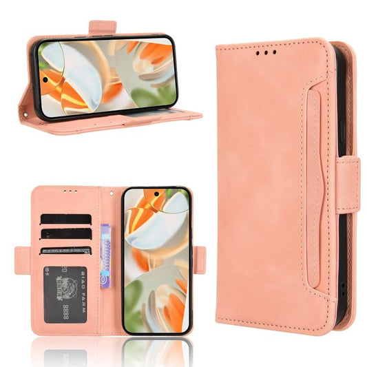 For Google Pixel 10 Pro / 10 Skin Feel Calf Texture Card Slots Leather Phone Case(Pink) - Google Cases by buy2fix | Online Shopping UK | buy2fix