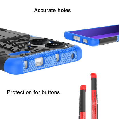 For Xiaomi Redmi Note 13 Pro+ 5G Tire Texture TPU + PC Phone Case with Holder(Black) - Xiaomi Cases by buy2fix | Online Shopping UK | buy2fix