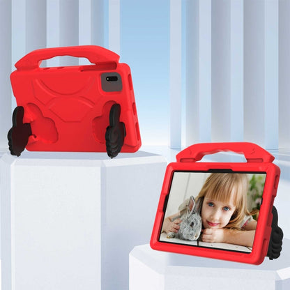 For Samsung Galaxy Tab S7 / S8 Children EVA Shockproof Tablet Case with Thumb Bracket(Red) - Galaxy Tab S8 Cases by buy2fix | Online Shopping UK | buy2fix
