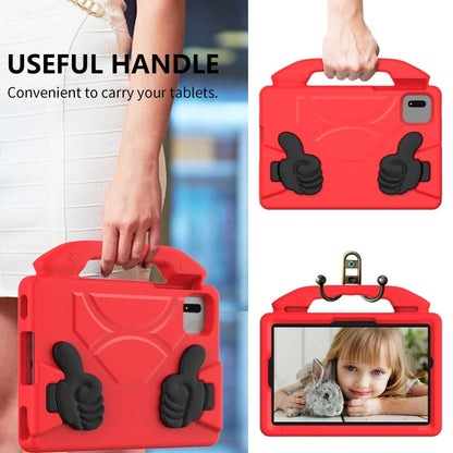 For Samsung Galaxy Tab S7 / S8 Children EVA Shockproof Tablet Case with Thumb Bracket(Red) - Galaxy Tab S8 Cases by buy2fix | Online Shopping UK | buy2fix