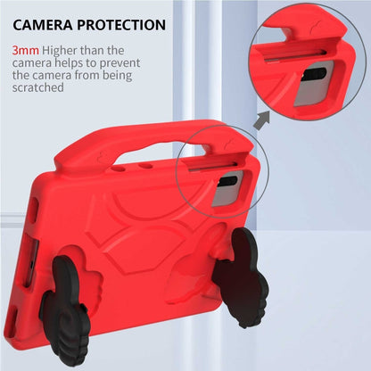 For Samsung Galaxy Tab S7 / S8 Children EVA Shockproof Tablet Case with Thumb Bracket(Red) - Galaxy Tab S8 Cases by buy2fix | Online Shopping UK | buy2fix