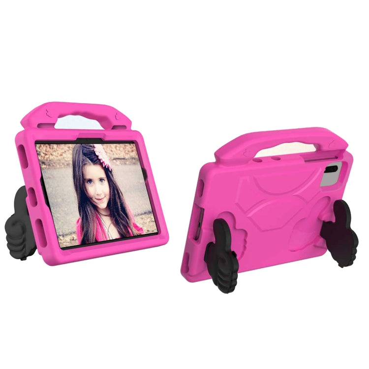 For Samsung Galaxy Tab S7 / S8 Children EVA Shockproof Tablet Case with Thumb Bracket(Rose Red) by buy2fix