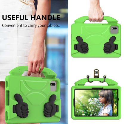 For Samsung Galaxy Tab S7 / S8 Children EVA Shockproof Tablet Case with Thumb Bracket(Green) by buy2fix