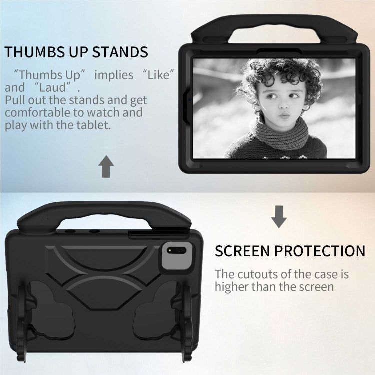 For Samsung Galaxy Tab S7 / S8 Children EVA Shockproof Tablet Case with Thumb Bracket(Black) by buy2fix