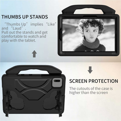 For Samsung Galaxy Tab S7 / S8 Children EVA Shockproof Tablet Case with Thumb Bracket(Black) by buy2fix