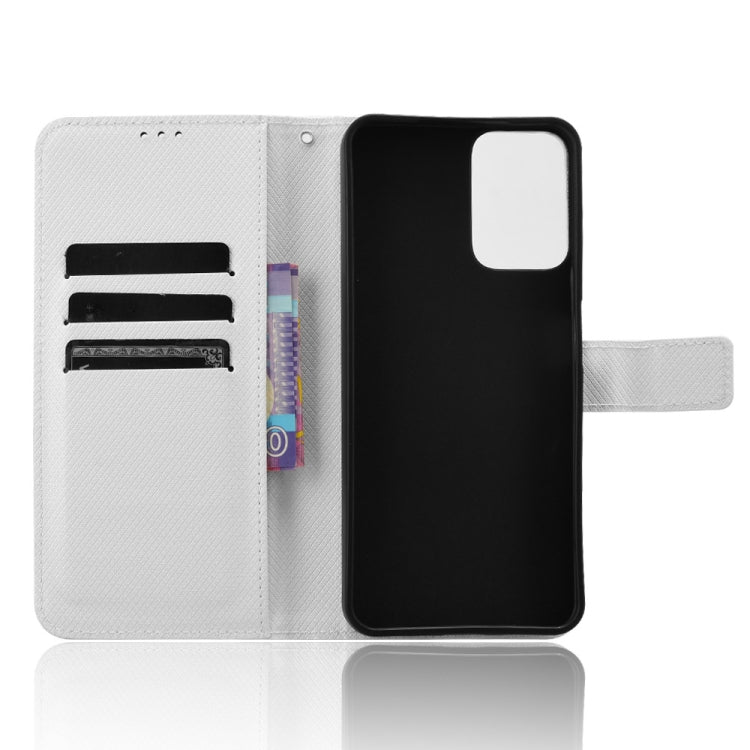 For Motorola Moto G Power 5G 2024 Diamond Texture Leather Phone Case(White) by buy2fix