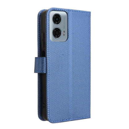 For Motorola Moto G Power 5G 2024 Diamond Texture Leather Phone Case(Blue) by buy2fix