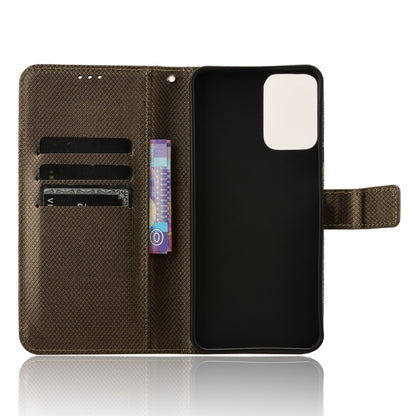 For Motorola Moto G Power 5G 2024 Diamond Texture Leather Phone Case(Brown) by buy2fix