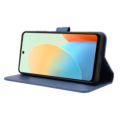 For Tecno Spark Go 2024 Diamond Texture Leather Phone Case(Blue) by buy2fix