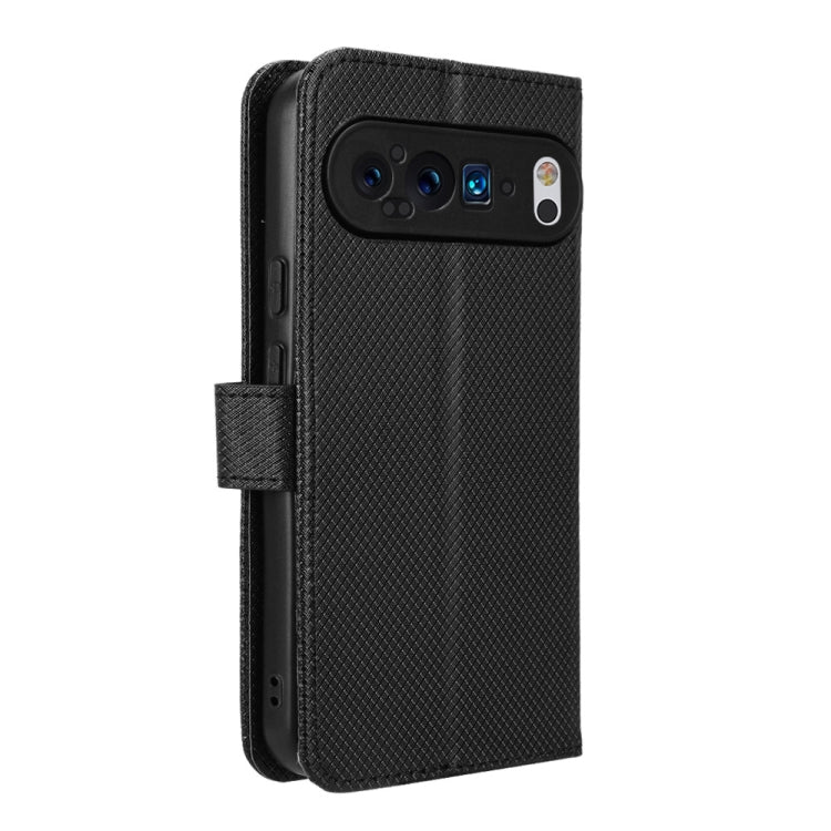 For Google Pixel 9 Pro Diamond Texture Leather Phone Case(Black) by buy2fix