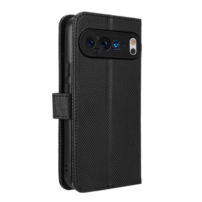 For Google Pixel 9 Pro Diamond Texture Leather Phone Case(Black) by buy2fix