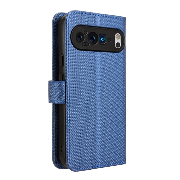 For Google Pixel 9 Pro Diamond Texture Leather Phone Case(Blue) by buy2fix