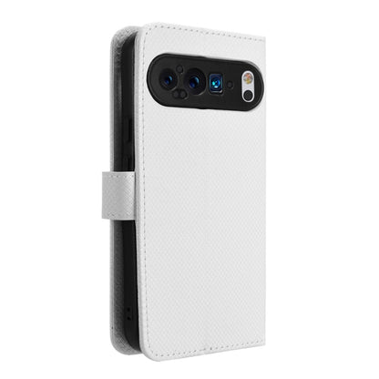 For Google Pixel 9 Diamond Texture Leather Phone Case(White) by buy2fix