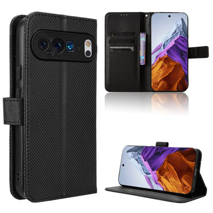 For Google Pixel 9 Diamond Texture Leather Phone Case(Black) by buy2fix
