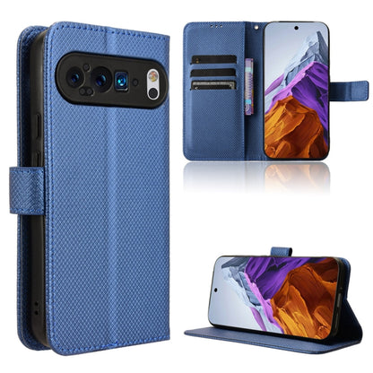 For Google Pixel 9 Diamond Texture Leather Phone Case(Blue) by buy2fix