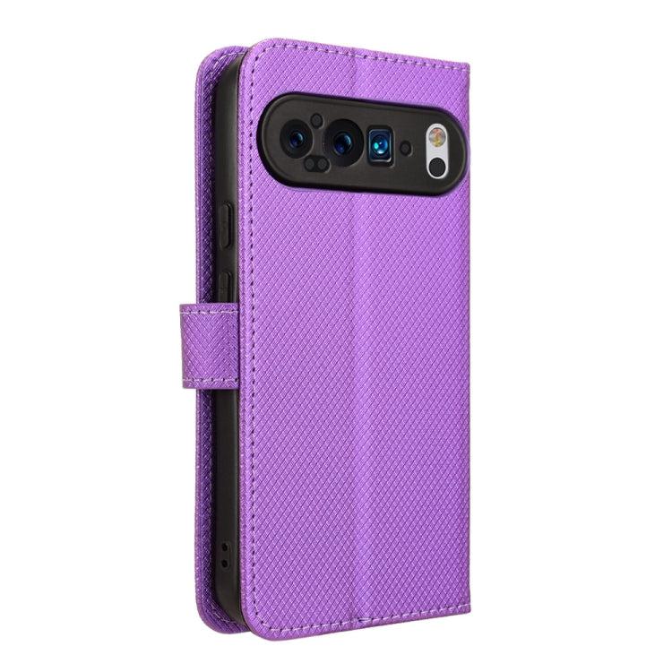For Google Pixel 9 Diamond Texture Leather Phone Case(Purple) by buy2fix