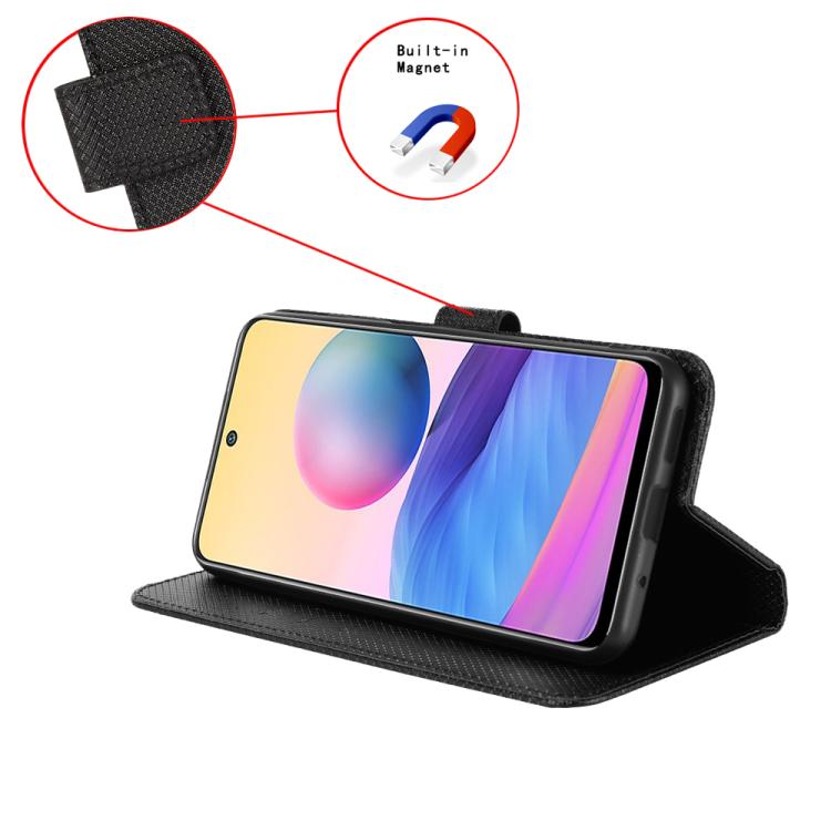 For Google Pixel 10 Pro XL Diamond Texture Leather Phone Case(Black) - Google Cases by buy2fix | Online Shopping UK | buy2fix