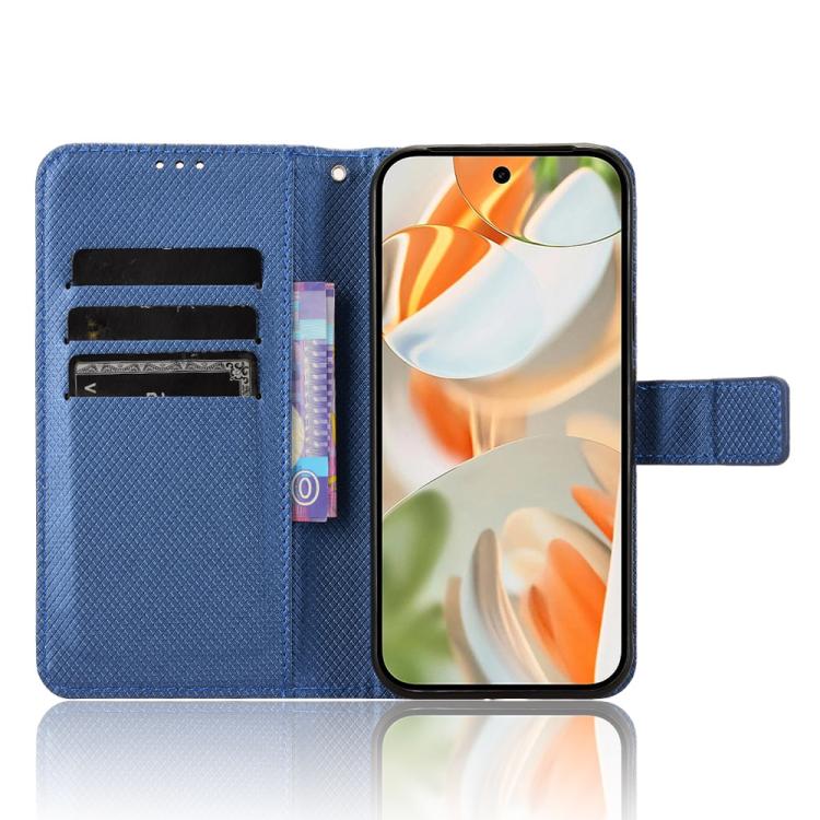 For Google Pixel 10 Pro XL Diamond Texture Leather Phone Case(Blue) - Google Cases by buy2fix | Online Shopping UK | buy2fix