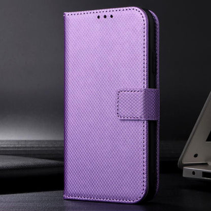 For Google Pixel 10 Pro XL Diamond Texture Leather Phone Case(Purple) - Google Cases by buy2fix | Online Shopping UK | buy2fix