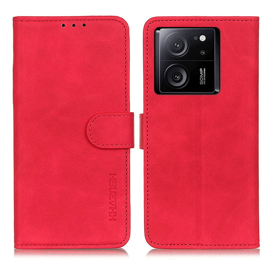 For Xiaomi 13T 5G / Redmi K60 Ultra 5G KHAZNEH Retro Texture Flip Leather Phone Case(Red) - Xiaomi Cases by buy2fix | Online Shopping UK | buy2fix